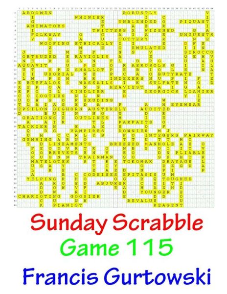 Cover for Francis Gurtowski · Sunday Scrabble Game 115 (Pocketbok) (2016)