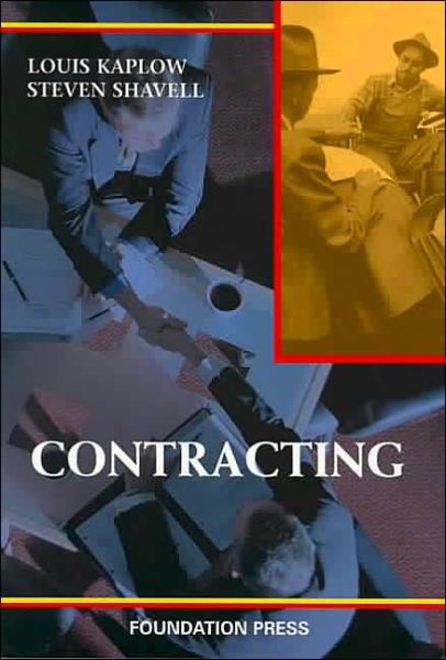 Cover for Louis Kaplow · Contracting - University Casebook Series (Paperback Book) (2004)