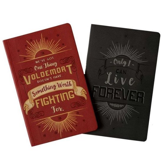 Cover for Insight Editions · Harry Potter: Character Notebook Collection. Set of 2: Harry and Voldemort (Skrivemateriell) (2018)