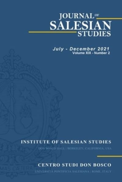 Cover for Wim Collin · Journal of Salesian Studies 2021 Volume XIX Number 2 (Paperback Book) (2022)