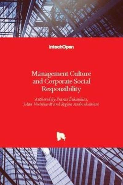 Cover for Pranas ?ukauskas · Management Culture and Corporate Social Responsibility (Hardcover Book) (2018)