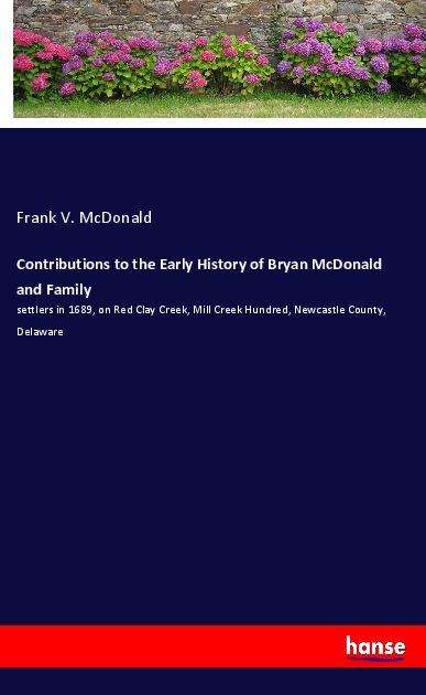 Cover for McDonald · Contributions to the Early His (Book)