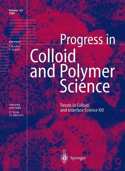 Cover for Durdica Tezak · Trends in Colloid and Interface Science XIII - Progress in Colloid and Polymer Science (Paperback Book) [Softcover reprint of hardcover 1st ed. 1999 edition] (2010)