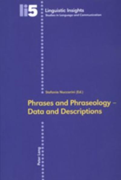 Cover for Stefania Nuccorini · Phrases and Phraseology-Data and Descriptions - Linguistic Insights (Paperback Book) (2002)