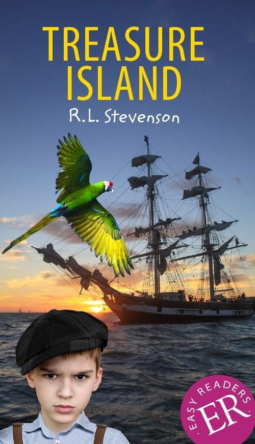Cover for Robert L. Stevenson · Easy Readers: Treasure Island, ER C (Sewn Spine Book) [2e uitgave] (2019)