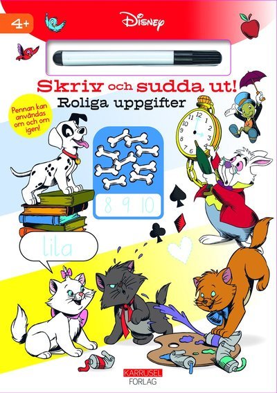 Disney - Skriv och sudda ut! Roliga uppgifter -  - Bøker - Karrusel Forlag Cargo Int Aps - 9788771863086 - 7. juli 2023