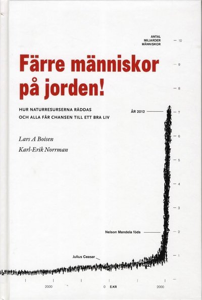 Cover for Karl-Erik Norrman · Färre människor på jorden : hur naturresurserna räddas och alla får chansen till ett bra liv (Map) (2012)