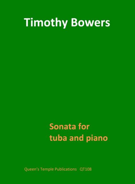 Cover for Sonata for Tuba and Piano (Sheet music) (2025)
