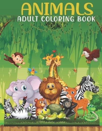 Cover for Book House · Animals Adult Coloring Book (Paperback Book) (2021)