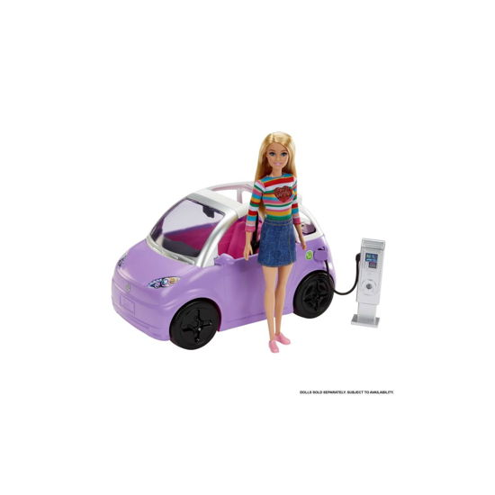 Mattel Barbie: Electric Vehicle With Charging Station And Plug (hjv36) - Mattel - Koopwaar -  - 0194735095087 - 