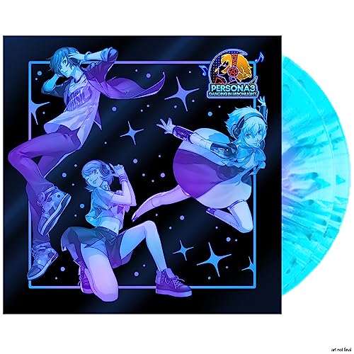 Cover for ATLUS SOUND TEAM · Persona 3: Dancing in Moonlight (LP) [Moonlight Splatter Blue Vinyl edition] (2024)