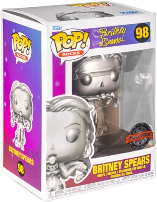 Cover for Britney Spears: Funko Pop! Rocks · Britney Spears (Slave 4 U Metallic) (Vinyl Figure 98) (MERCH) [Latam Exclusive edition] (2022)