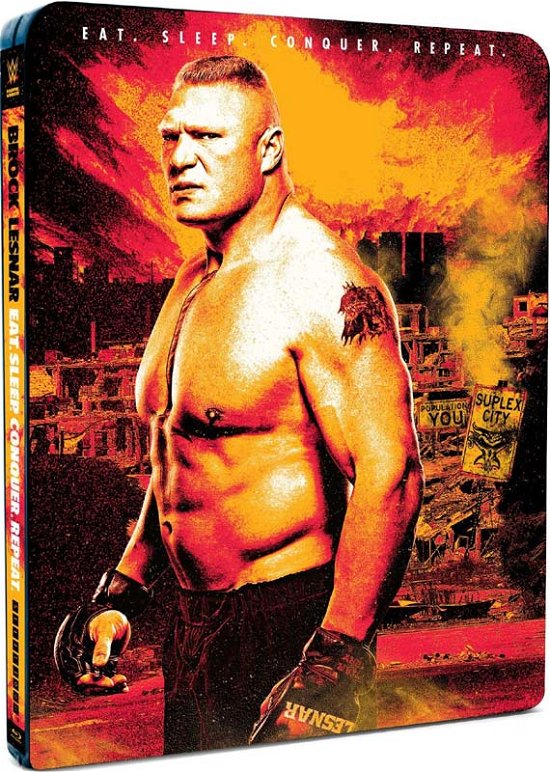 Cover for WWE Brock Lesnar  Eat Sleep Conquer Repeat  Stelbook Bluray (Blu-ray) (2016)