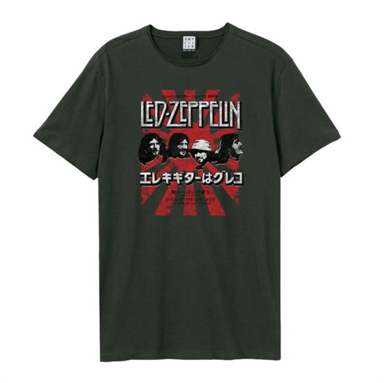 Cover for Led Zeppelin · Led Zeppelin - Burst Amplified Vintage Charcoal X Large T-Shirt (T-shirt)