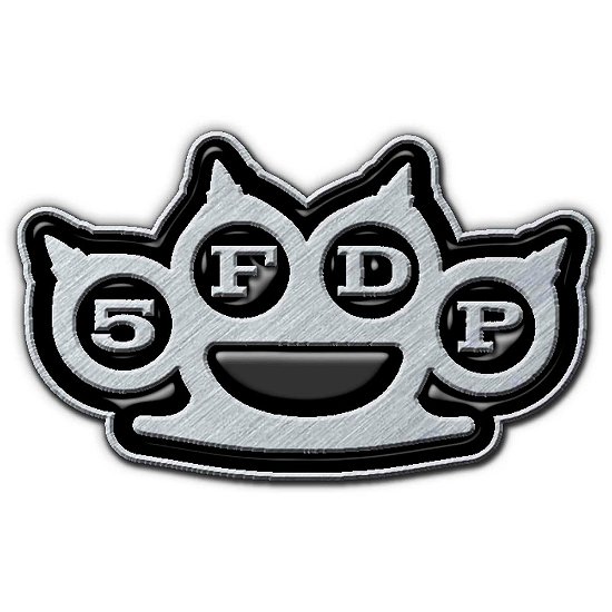 Five Finger Death Punch Pin Badge: Knuckles (Enamel In-Fill) - Five Finger Death Punch - Produtos - PHM - 5055339788087 - 28 de outubro de 2019