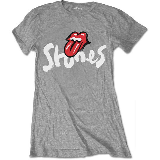 Cover for The Rolling Stones · The Rolling Stones Ladies T-Shirt: No Filter Brush Strokes (T-shirt) [size S] [Grey - Ladies edition]