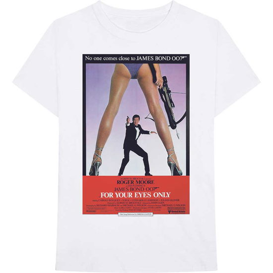 James Bond 007 Unisex T-Shirt: For Your Eyes Poster - James Bond 007 - Koopwaar -  - 5056561009087 - 