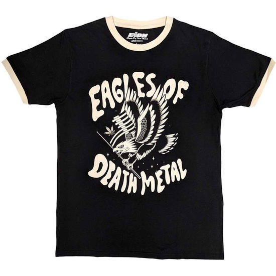 Eagles of Death Metal Unisex Ringer T-Shirt: Eagle Ringer - Eagles of Death Metal - Merchandise -  - 5056737259087 - June 13, 2024