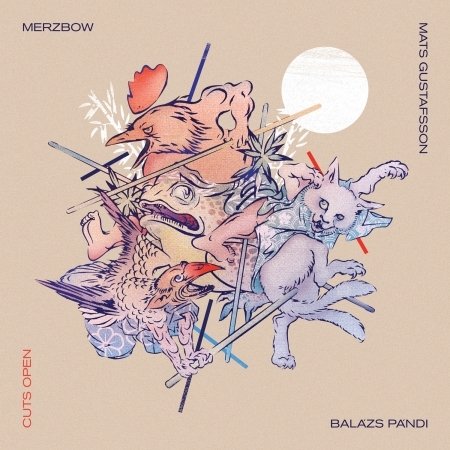 Cover for Merzbow / Mats Gustafsson / Balazs Pandi · Cuts Open (CD) (2020)