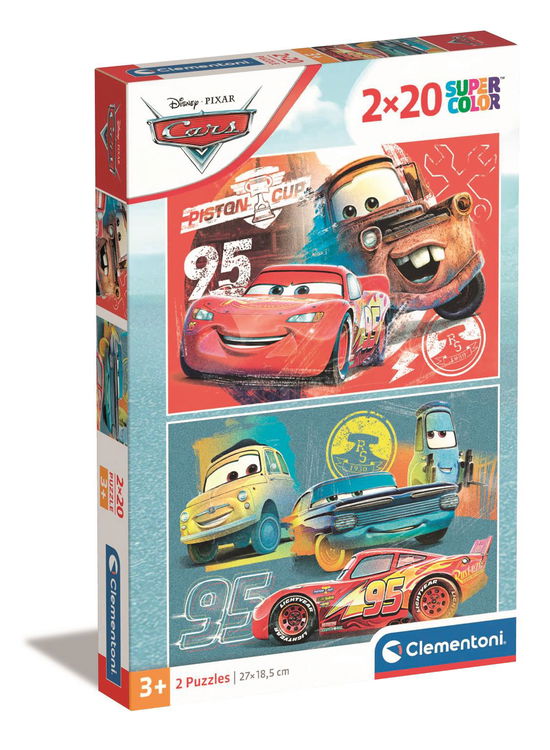 Cover for Puslespil Disney Cars, 2x20 brikker (Jigsaw Puzzle) (2024)