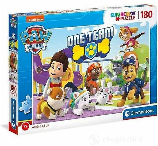 Cover for Clementoni · Puslespil Paw Patrol, Super, 180 brikker (Jigsaw Puzzle) (2023)