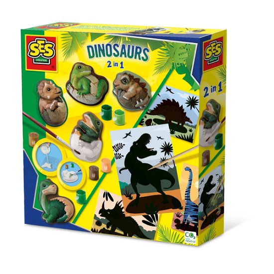 Cover for Ses Creative · Ses Creative - Casting And Painting - Dinosaurs 2in1 With Scratch Cards - (s01408) (Spielzeug)