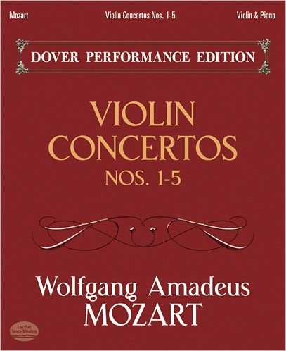 Wolfgang Amadeus Mozart: Violin Concertos Nos.1-5 (Violin / Piano) - Wolfgang Amadeus Mozart - Bücher - Dover Publications Inc. - 9780486489087 - 15. August 2012