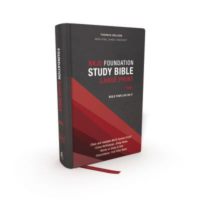 Cover for Thomas Nelson · NKJV, Foundation Study Bible, Large Print, Hardcover, Red Letter, Comfort Print: Holy Bible, New King James Version (Innbunden bok) (2022)