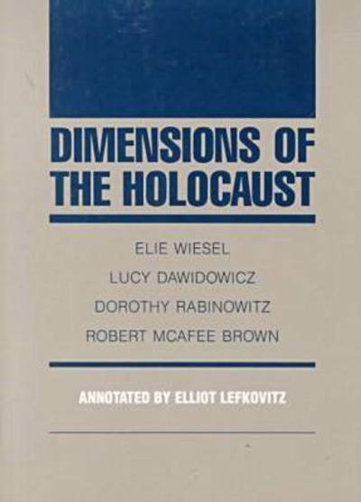 Cover for Elie Wiesel · Dimensions of the Holocaust (Pocketbok) [2 Revised edition] (1990)