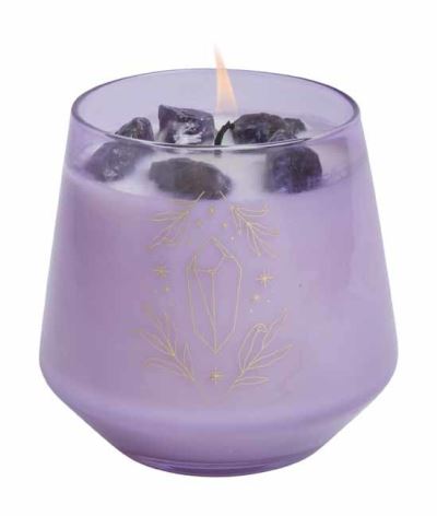 Cover for Insight Editions · Amethyst Crystal Healing Scented Glass Candle - Large Scented Glass Candle (Trycksaker) (2022)