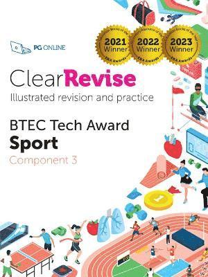 Cover for ClearRevise BTEC Level 1/2 Tech Award Sport: Component 3 (Taschenbuch) (2024)