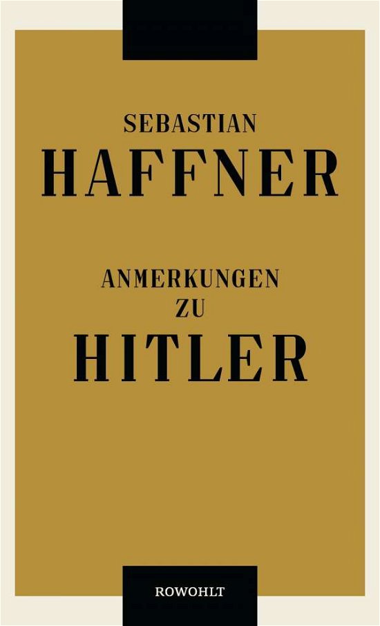 Cover for Haffner · Anmerkungen zu Hitler (Book)
