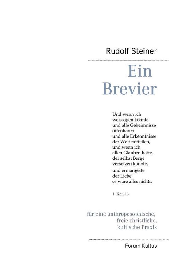 Cover for Steiner · Ein Brevier (N/A)