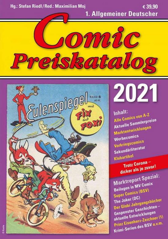 Comic Preiskatalog 2021 HC - Riedl - Books -  - 9783947800087 - 