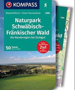 Cover for Werner Sippel · KOMPASS Wanderführer Naturpark Schwäbisch-Fränkischer Wald, Die Wanderregion bei Stuttgart, 50 Touren mit Extra-Tourenkarte (Book) (2022)