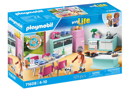 Cover for Playmobil · Kitchen With Dining Place (71608) (Toys)