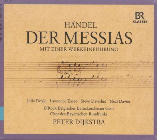Cover for Doyle / Zazzo / Davislim / Davies / Dijkstra/+ · Händel: Der Messias (München 2014) (CD) (2015)