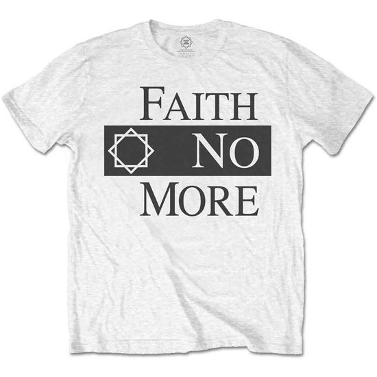 Cover for Faith No More · Faith No More Unisex T-Shirt: Classic Logo V.2. (White) (T-shirt) [size XL] [White - Unisex edition] (2019)