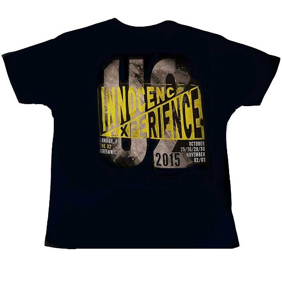 U2 Unisex T-Shirt: I+E London Event 2015 (Ex-Tour) - U2 - Koopwaar -  - 5056561002088 - 