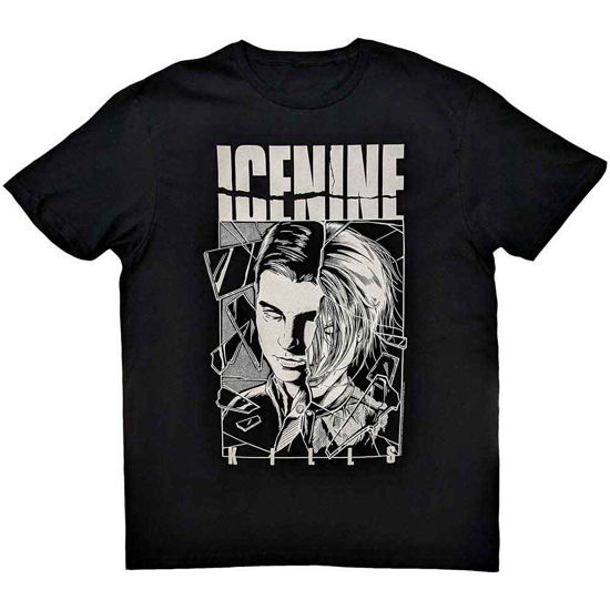 Cover for Ice Nine Kills · Ice Nine Kills Unisex T-Shirt: Shower Scene Split Face (Black) (T-shirt) [size S] (2023)