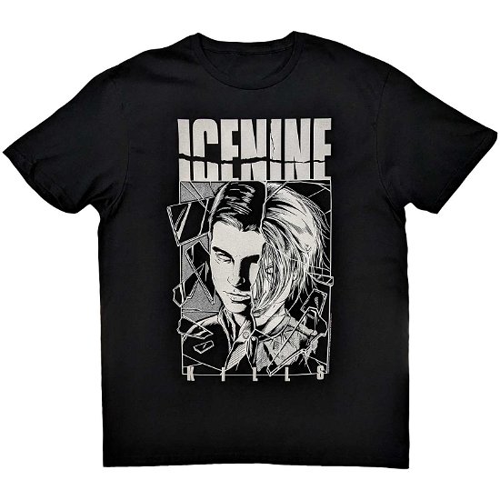 Ice Nine Kills Unisex T-Shirt: Shower Scene Split Face - Ice Nine Kills - Mercancía -  - 5056561086088 - 