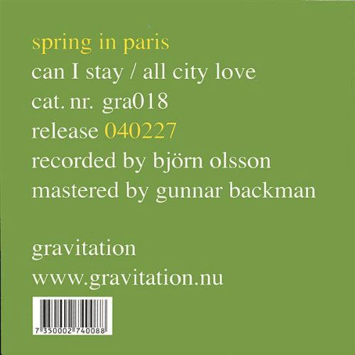Cover for Spring In Paris · Can I Stay (CD) (2006)