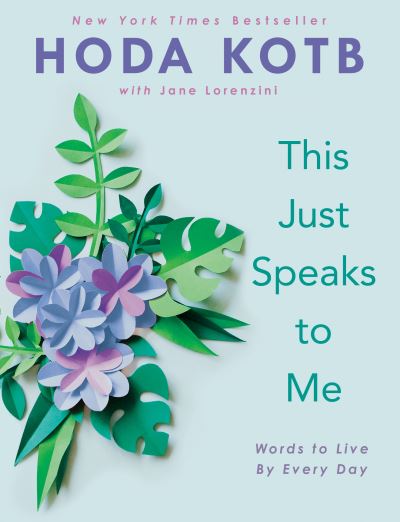 Cover for Hoda Kotb · This Just Speaks to Me (Hardcover Book) (2020)