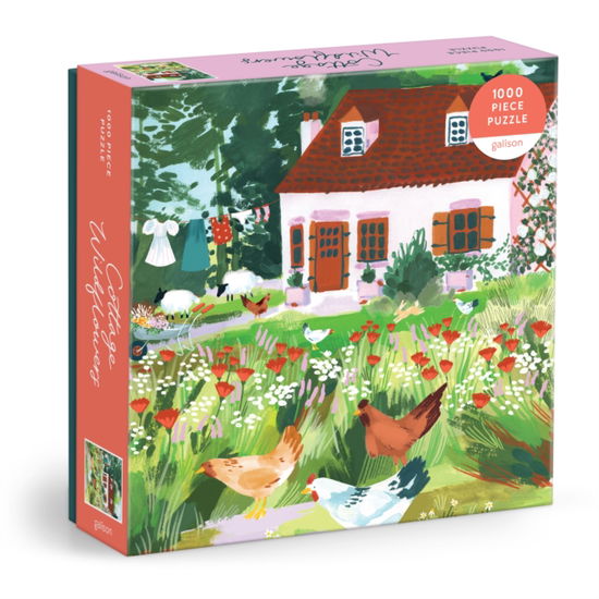 Cottage Wildflowers 1000 Piece Puzzle in a Square Box - Galison - Gra planszowa - Galison - 9780735384088 - 16 stycznia 2025