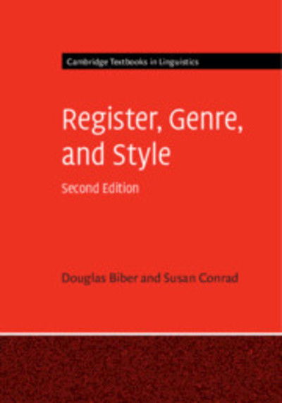 Cover for Biber, Douglas (Northern Arizona University) · Register, Genre, and Style - Cambridge Textbooks in Linguistics (Pocketbok) [2 Revised edition] (2019)