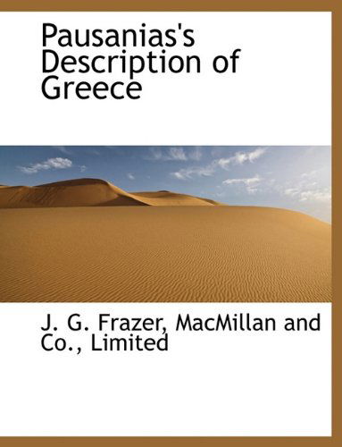 Cover for J. G. Frazer · Pausanias's Description of Greece (Hardcover Book) (2010)