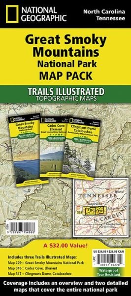 Cover for National Geographic Maps · Great Smoky Mountains National Park, Map Pack Bundle: Trails Illustrated National Parks (Kort) (2023)