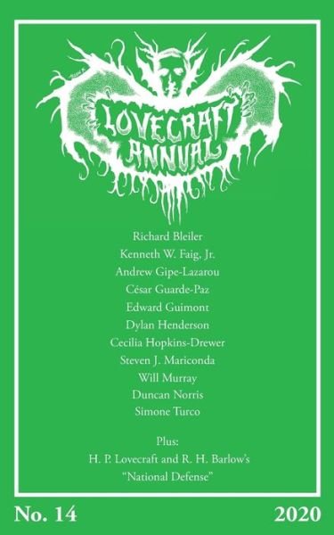 Cover for S T Joshi · Lovecraft Annual No. 14 (Paperback Book) (2020)