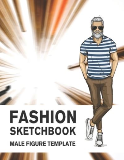 Cover for Lance Derrick · Fashion Sketchbook Male Figure Template (Paperback Book) (2019)