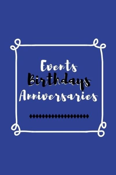 Cover for Wtm Prints · Events Birthdays Anniversaries (Paperback Book) (2019)